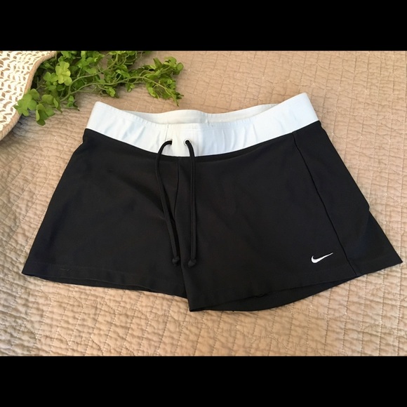 Nike Pants - NIKE Navy / Light Blue Work out Shorts